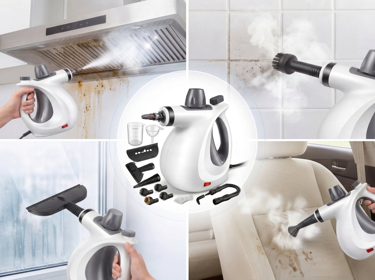 Pressurized Handheld Steam Cleaner | Portable Multi-Surface Steamer