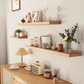 Rustic Wooden Floating Shelf | Minimalist Design for Stylish Storage | Versatile Wall Shelves for Home Decor 4