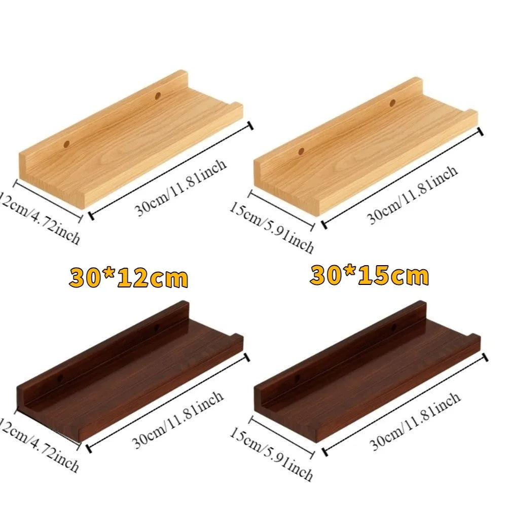 Rustic Wooden Floating Shelf | Minimalist Design for Stylish Storage | Versatile Wall Shelves for Home Decor 5