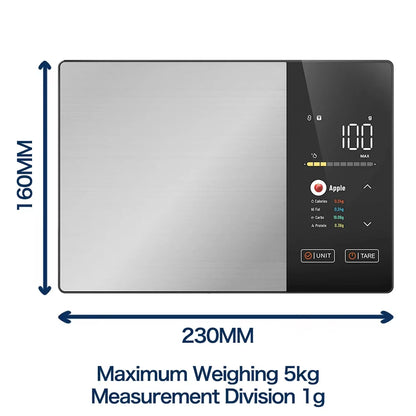 Smart Series | Digital Kitchen Scale with TFT Display & Bluetooth Sync | Accurate Nutrition Tracking for Healthy Cooking 6