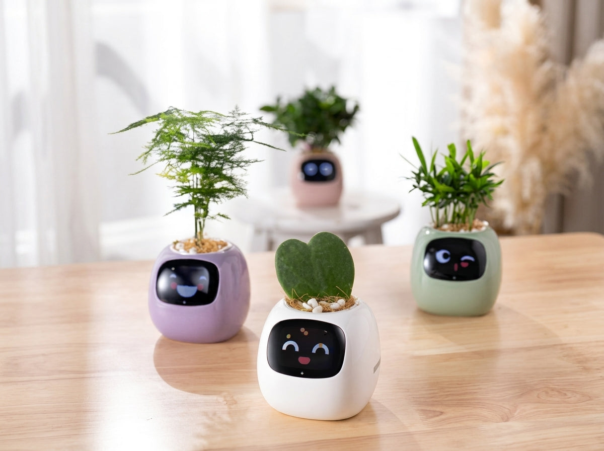 Tuya Smart Pet Planter Robot  Interactive Plant Companion & Display