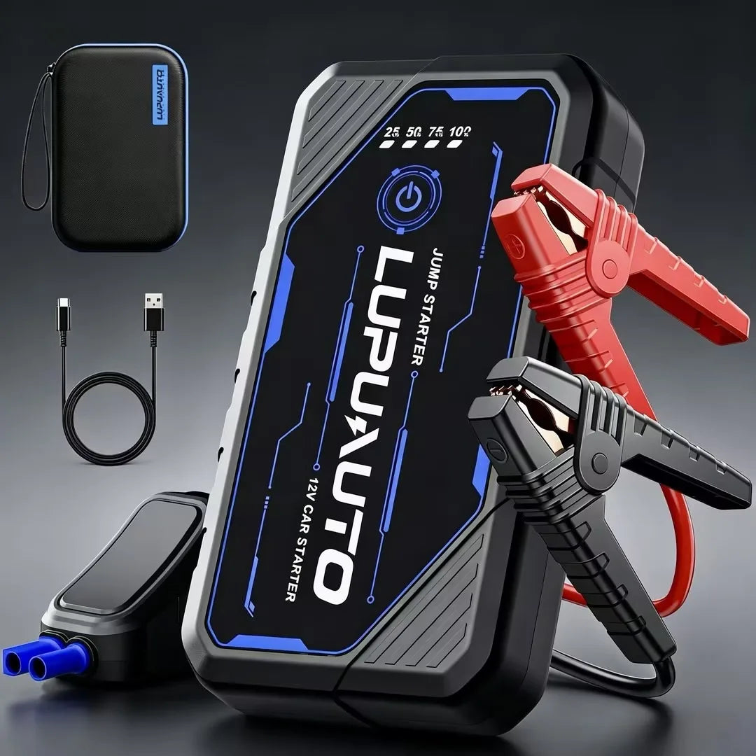 Ultimate Power Bank | Portable Jump Starter with Air Compressor & LED Light | Reliable Battery Booster for Petrol & Diesel Vehicles 0