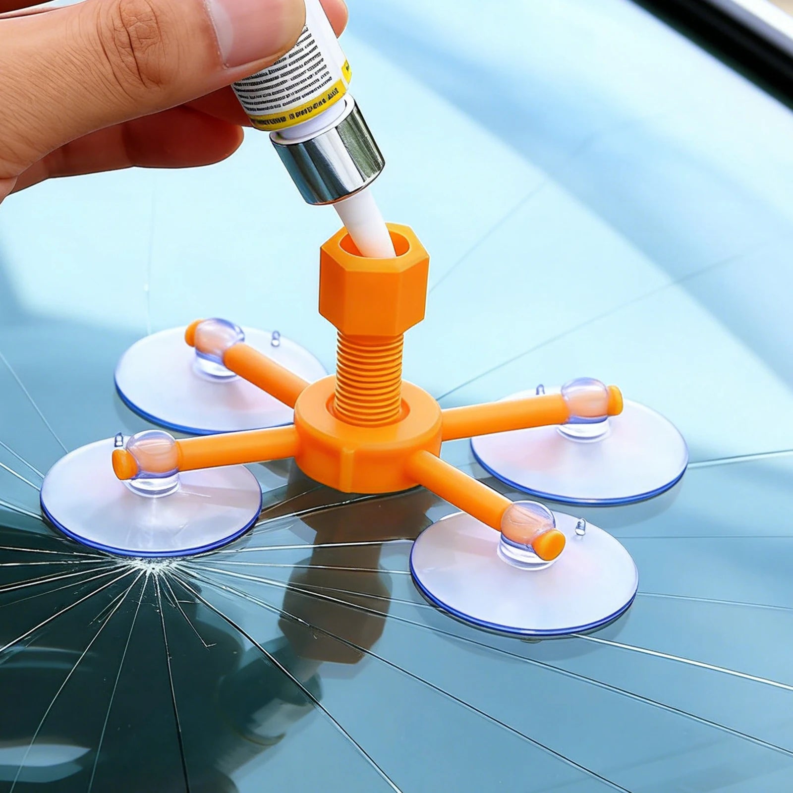 Windshield Crack Repair Kit with Quick Curing Formula | DIY Solution for Clear Glass Restoration 3