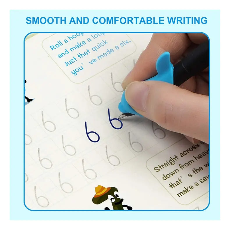 Sank Magic Practice Copybook (4 BOOKS,1 PEN,1 GRIP,10 REFILL)